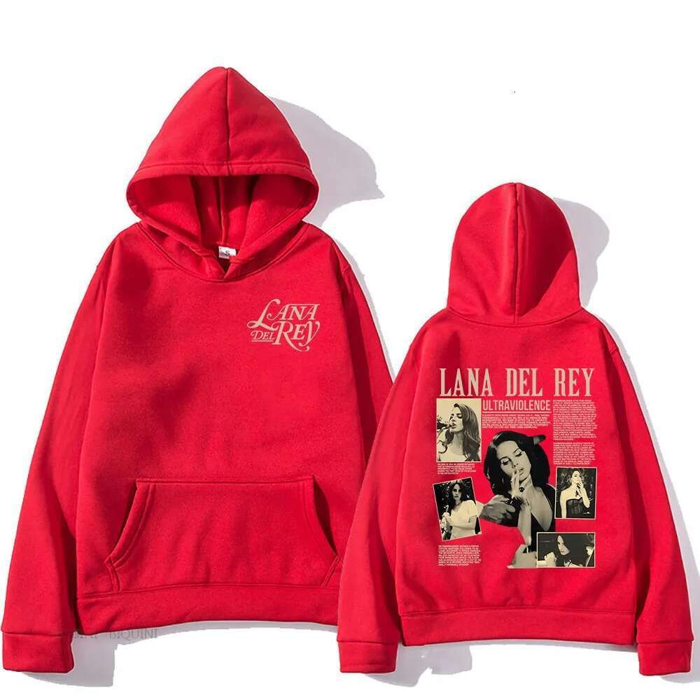 Lana New Del Rey Graphic Print Plus Size Hooded Men Women Hip Hop Hoodies Creativity High Quality Streetwear Female Sweatshirt