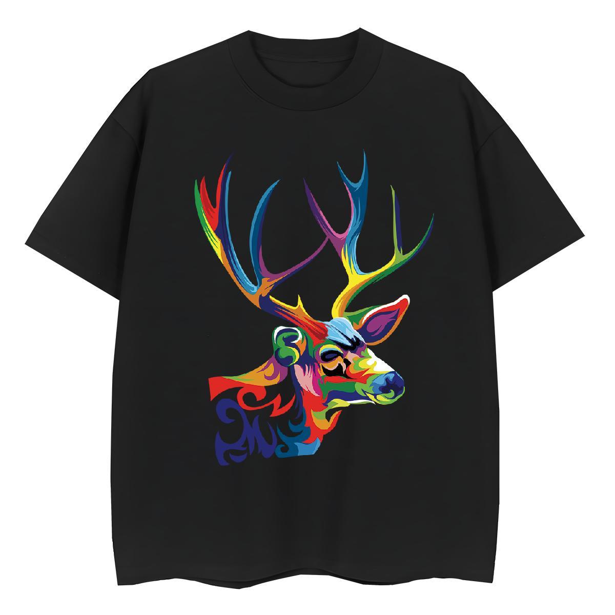 Free Shipping T shirt Christmas Breathable Soft Daily Wear Plus Size Custom 100% Cotton 230g Men Tops Tees Fashion Design Tee Shirt