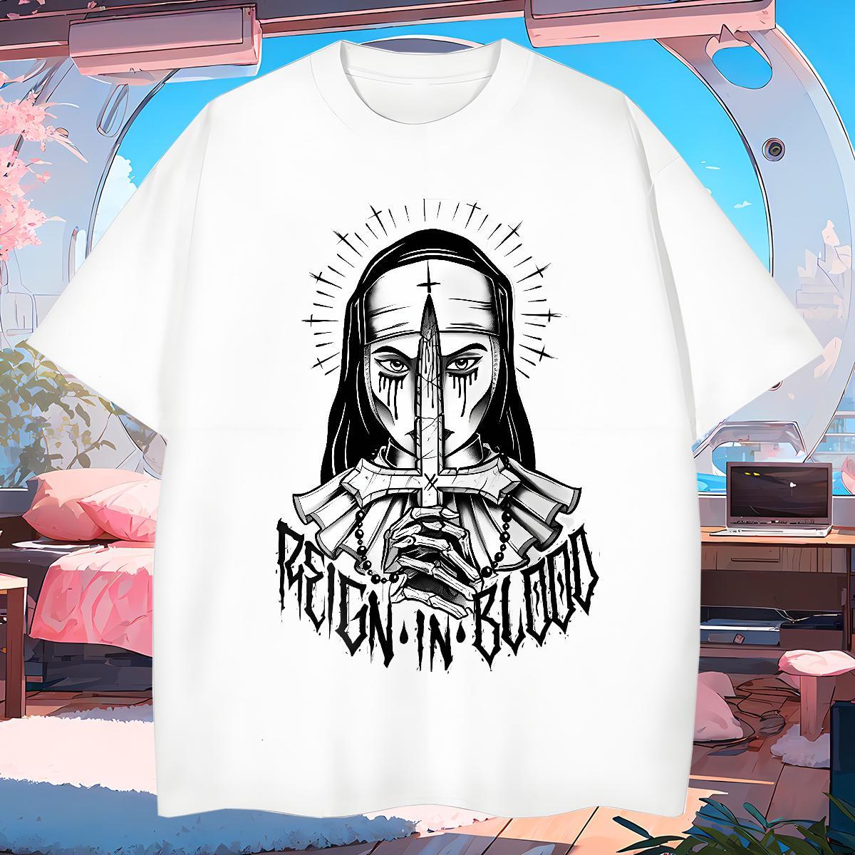 T Shirt For Man 230g Cotton cross Street Wear Round Neck Short Sleeve Custom Print Plus Size Men Clothes T-Shirt New Arrival High Quality Tops