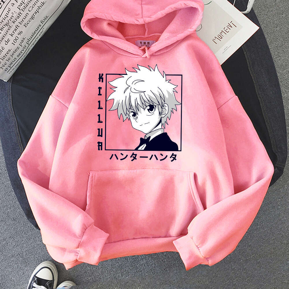 X Killua Hunter Hot Anime Plus Size Hoodie Men Women Sweatshirts Ulzzang Haruku Unisex Long Sleeve Casual Streetwear