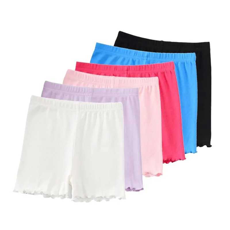 Summer girls childrens safety shorts childrens underwear legs girls boxing shorts solid color shorts children aged 3-14 W240813