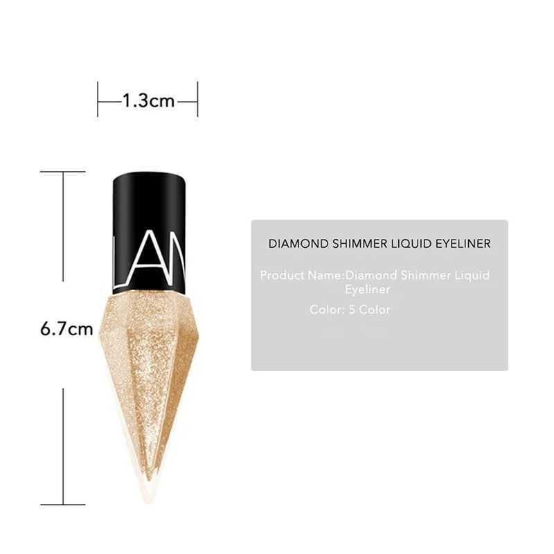 New Professional Shiny Eyeliners Cosmetics for Women Pigment Silver Rose Gold Color Diamond Liquid Glitter Eyeliner Cheap Makeup Y240813