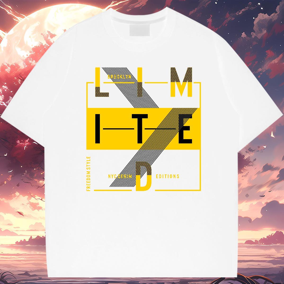 TOP Quality letter Man T Shirts Casual Daily Wear Tshirt for Man Woman 100% Cotton 230g New Arrival Pure Cotton Custom Printed Tops Shirt