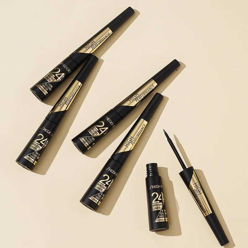 Ultra-fine black liquid eyeliner long-lasting hard-tipped gel eyeliner quick-drying non-smudged eyeliner Y240813