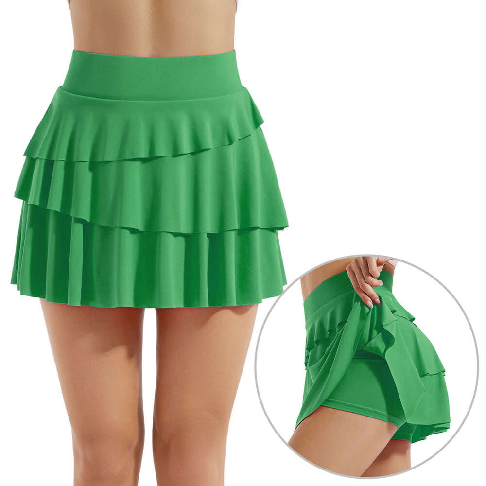 Women Hide Tennis Skirts Golf Skirt Fiess Shorts High Waist Athletic Running Short Quick Dry Sports Skort Pocket