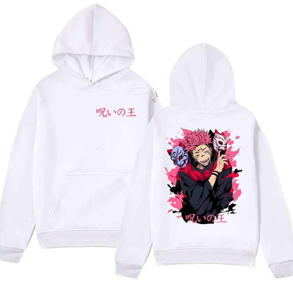Kaisen Jujutsu Ryomen Sukuna Manga Hoodie Popular Anime Appliques Hooded Pullover Autumn Winter Fleece Plus Size Streetwear