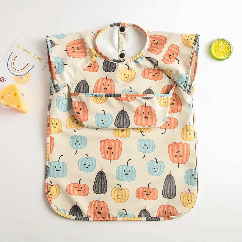 Bibs Burp Cloths Cute Baby Bibs Toddler Bandana Bib Waterproof Sleeveless Apron Cartoon Animals Children Feeding Smock Bib Baby Stuff 0-5 YearsL4812