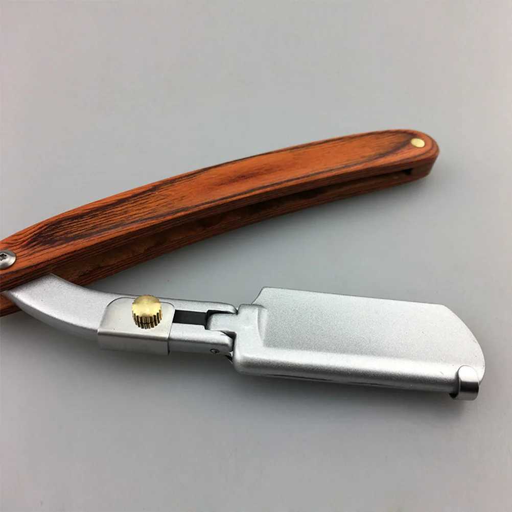 Shavers for Men Razor Razors Men Safe Colored Wood Old Fashioned Metal Shaving Manual WoodenM240814
