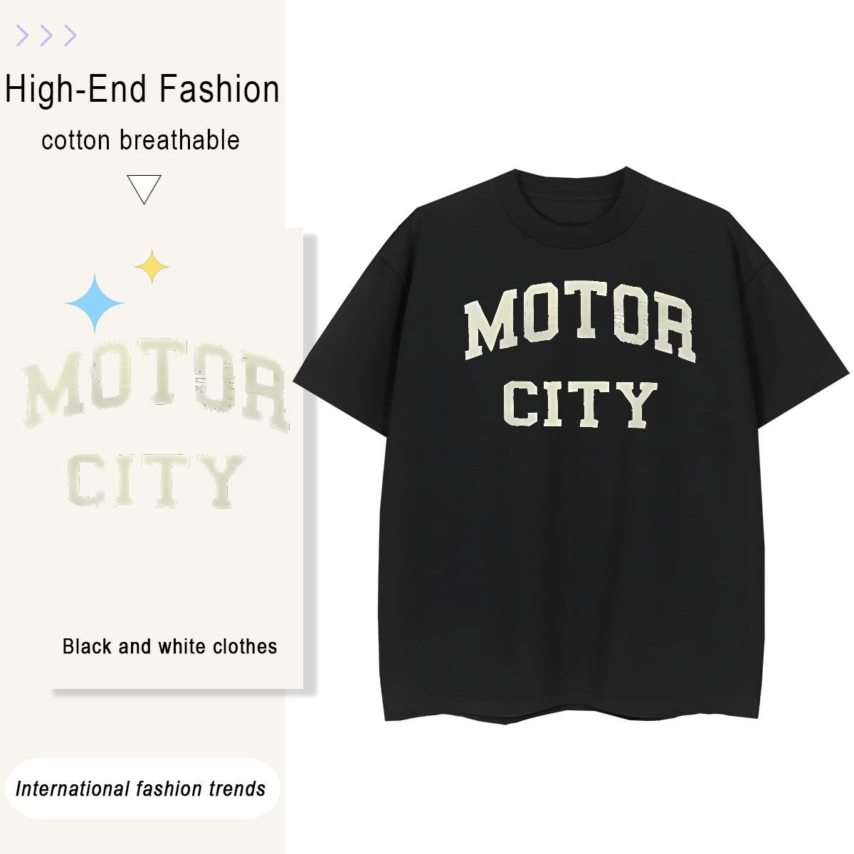 Free Shipping Men Tshirts Anime Printing Street 100% Cotton 230g DIY Printed Pure Cotton letter Mens T Shirts Stylist Tops Shirt