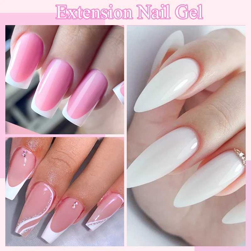 15ml Quick Extension Gel Nail Polish Nude Pink Nail Extension Gel Semi Permanent UV Construction Gel For Nail Extensions DIYM240814