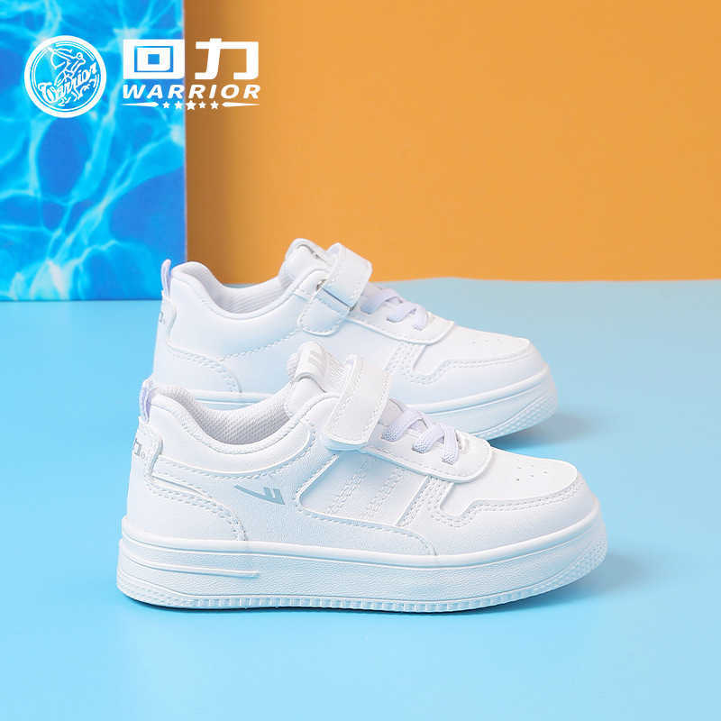 Sneakers Huili Childrens Shoes Childrens Little White Shoes 2024 Spring New Collection Boys Soft soled Board Shoes Girls White Casual Shoes H240815