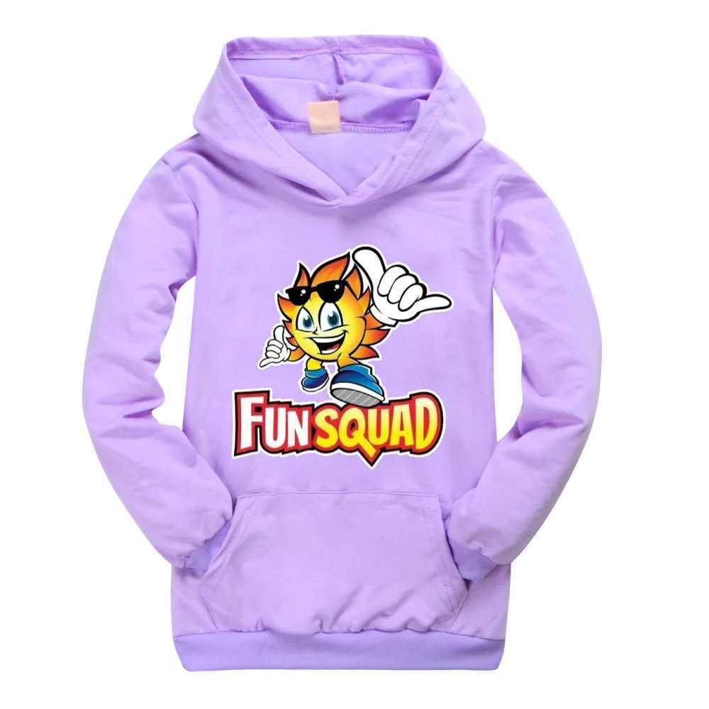 Autumn Fun Squad game Kids Girl Boys Full Sleeve Hoodie Sweatshirt Child Baby Cartoon Hoody Coat Tops Jacket Children ClothingY240814