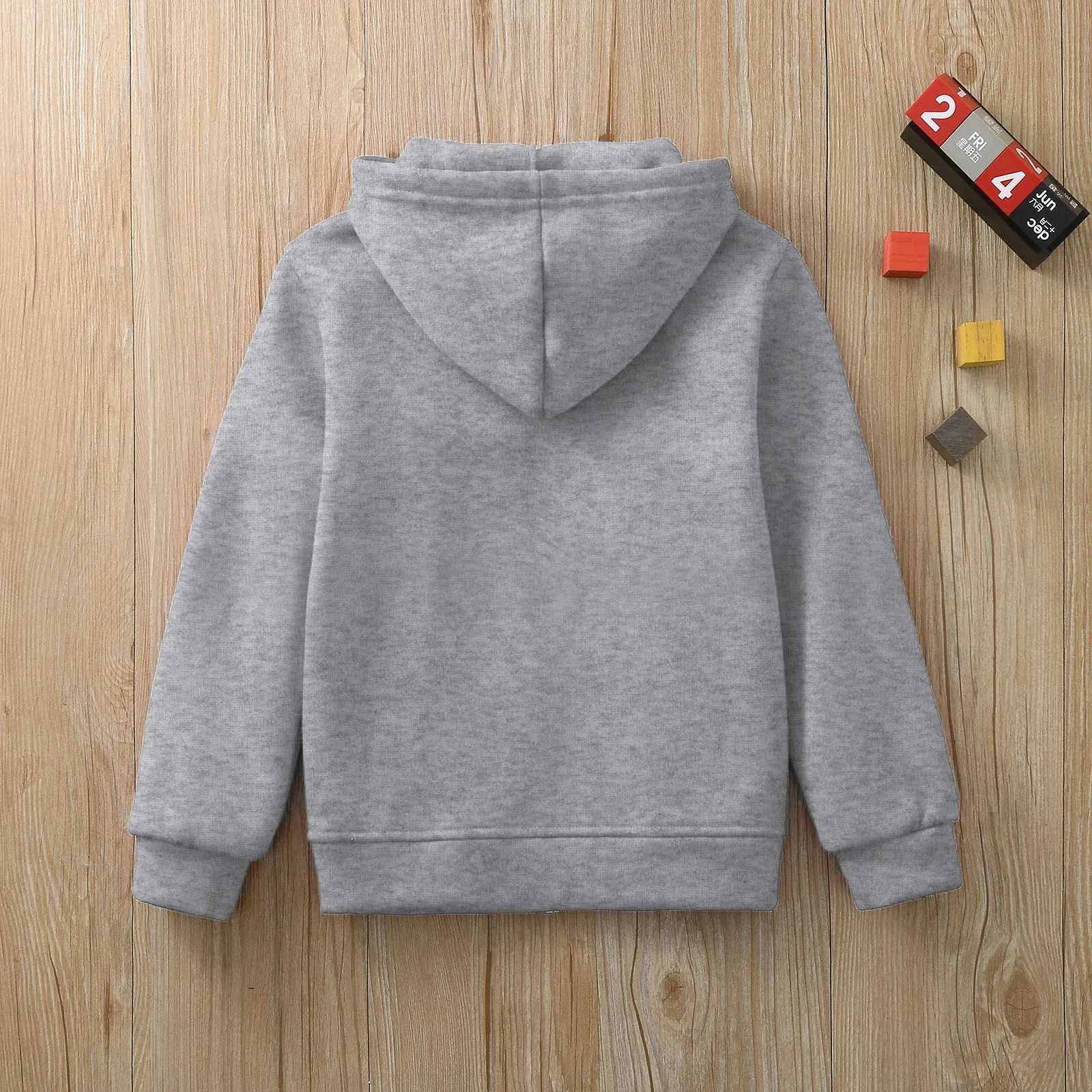 Kids Boys Girls Autumn Sports Zip-Up Hoodies Solid Color Long Sleeves Coat Drawstring Warm Sweatshirts Roupa Infantil MeninaY240814