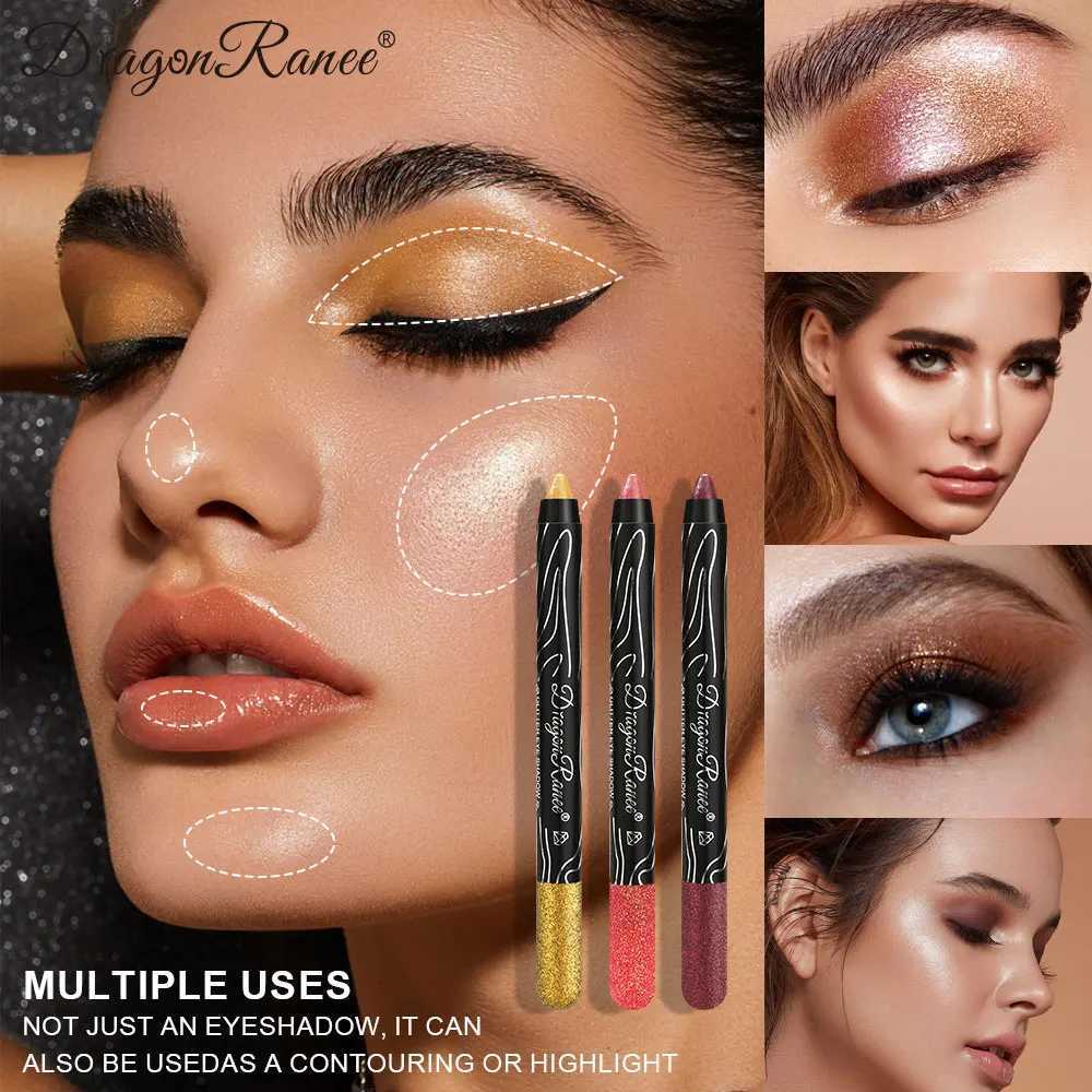 Dragon Ranee 12-color Eyeliner Pencil set Color Eyeliner Glue pencil Waterproof sweat resistant Foam pencil Eyeshadow pencil set Y240813