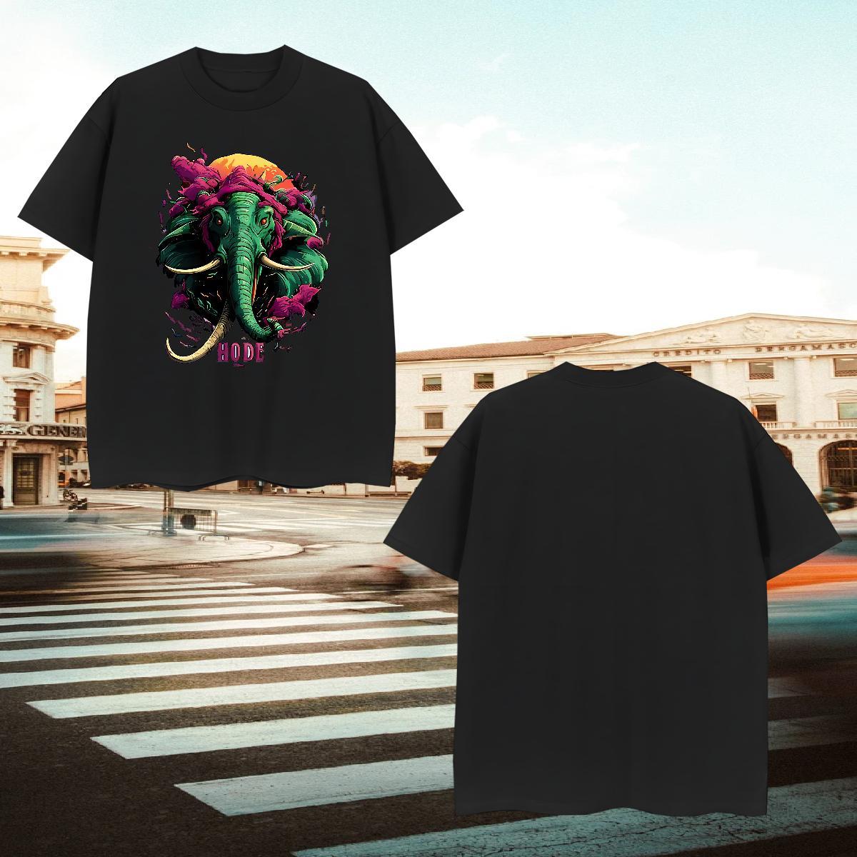 Brand T shirt Breathable Short Sleeve Casual Beach DIY Anime 230g Pure Cotton Men Tshirts Fashion Tops Tees