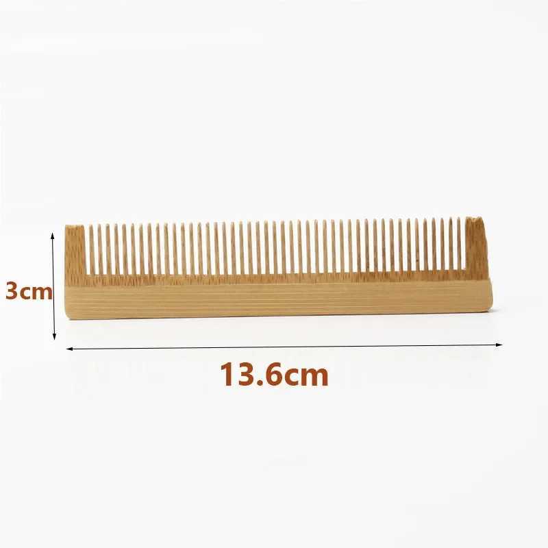 1 natural peach wood hair comb anti-static handmade fine tooth comb massage head classic hair comb styling hair care tool W240813
