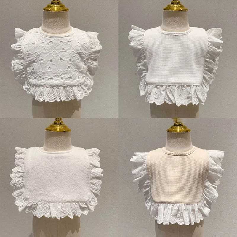 Bibs Burp Cloths Toddlers Baby Princess Lace Bib Soft Cotton Saliva Towel Newborn Feeding Burp G99CL4812