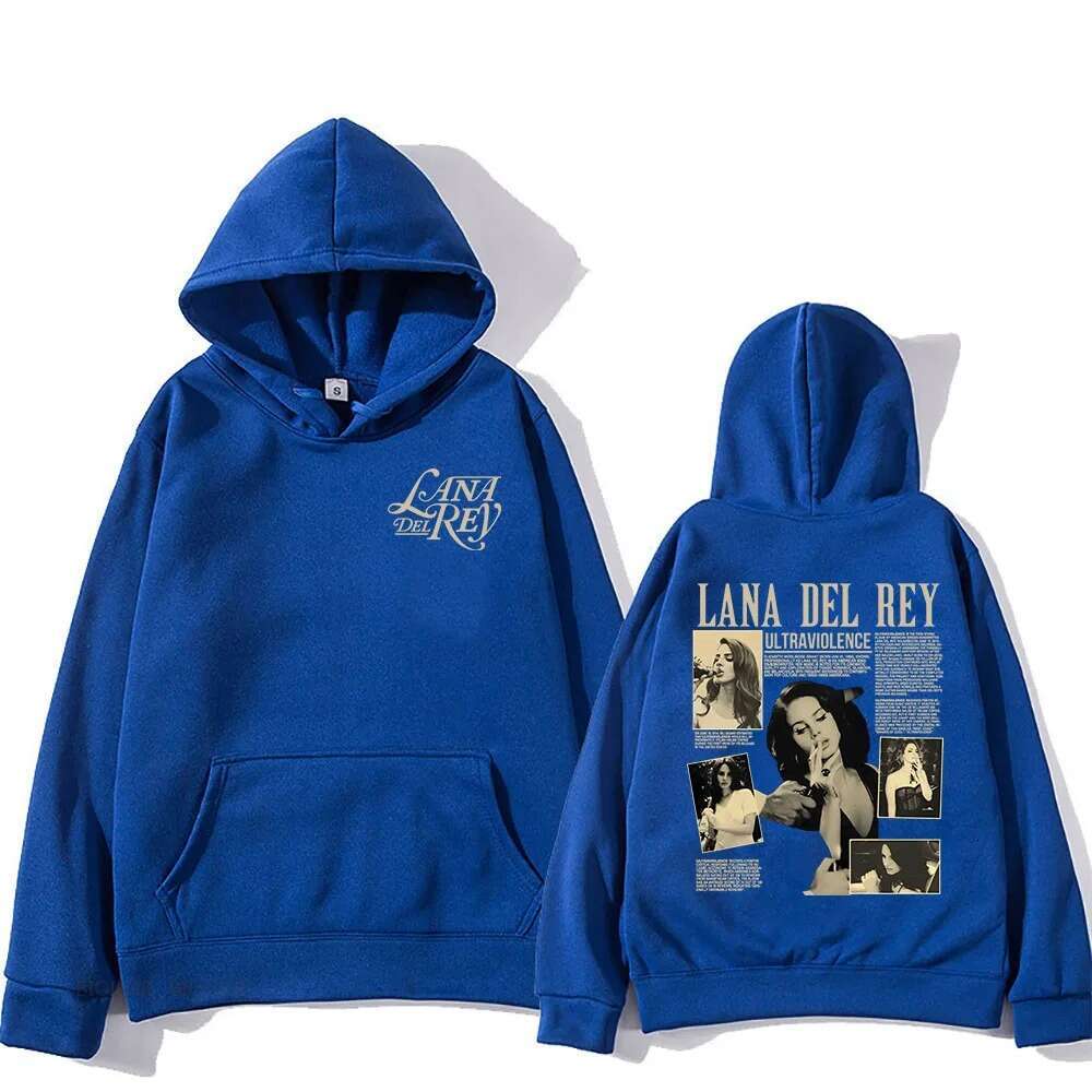 Lana New Del Rey Graphic Print Plus Size Hooded Men Women Hip Hop Hoodies Creativity High Quality Streetwear Female Sweatshirt