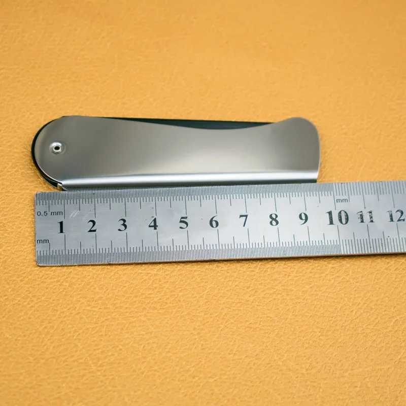 Sdotter Foldable Stainless Steel Comb Portable Mens Oil Head Mouse Beard Brush Comb Beauty Pocket Clip Salon Styling Acc W240813