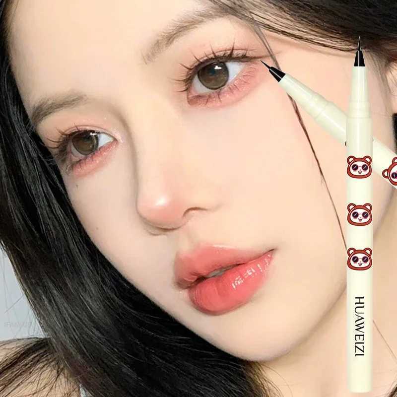 Ultra-thin Black Brown Liquid Eyeliner Waterproof Lasting Silky Matte Lying Silkworm Lower Eyelash Makeup Pencil Korean Cosmetic Y240813