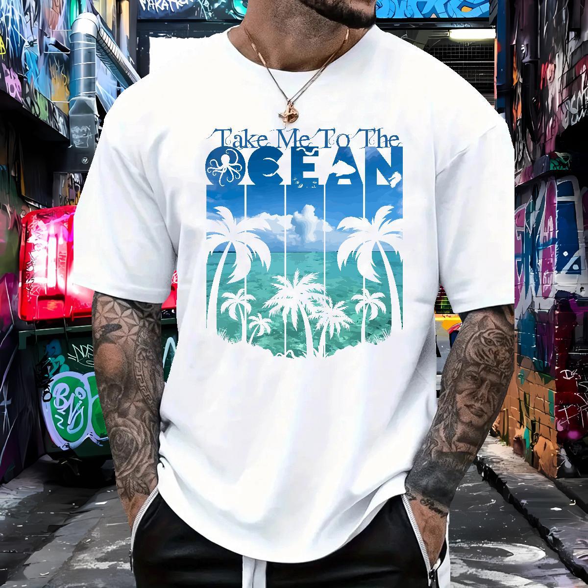 Cool Design tree T Shirt For Man Street Casual Tshirts 230g Cotton New Designer Pure Cotton Cartoon Printing L-4XL Tees