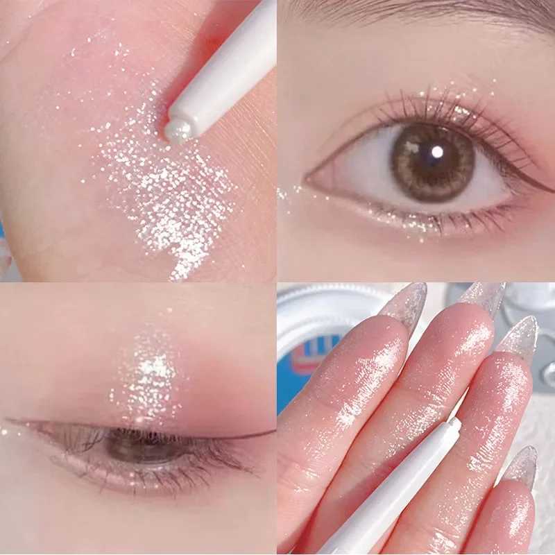 1PC Lying Silkworm Pen Pearlescent Glitter Brightening Eye Shadow Matte Contouring Eyeliner Pencil Long-lasting Tear Eye Makeup Y240813