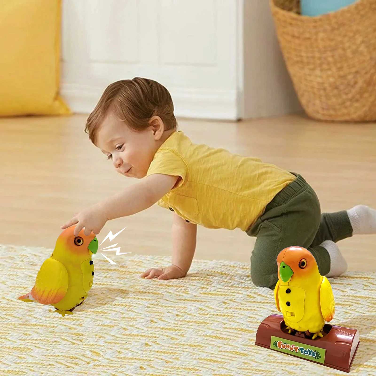 Electronic Bird Sound Parrot Aniamal Pet Toy for Toddler Childrens Electric Talking Singing Sound Making Toys Gift for Kids Y240814