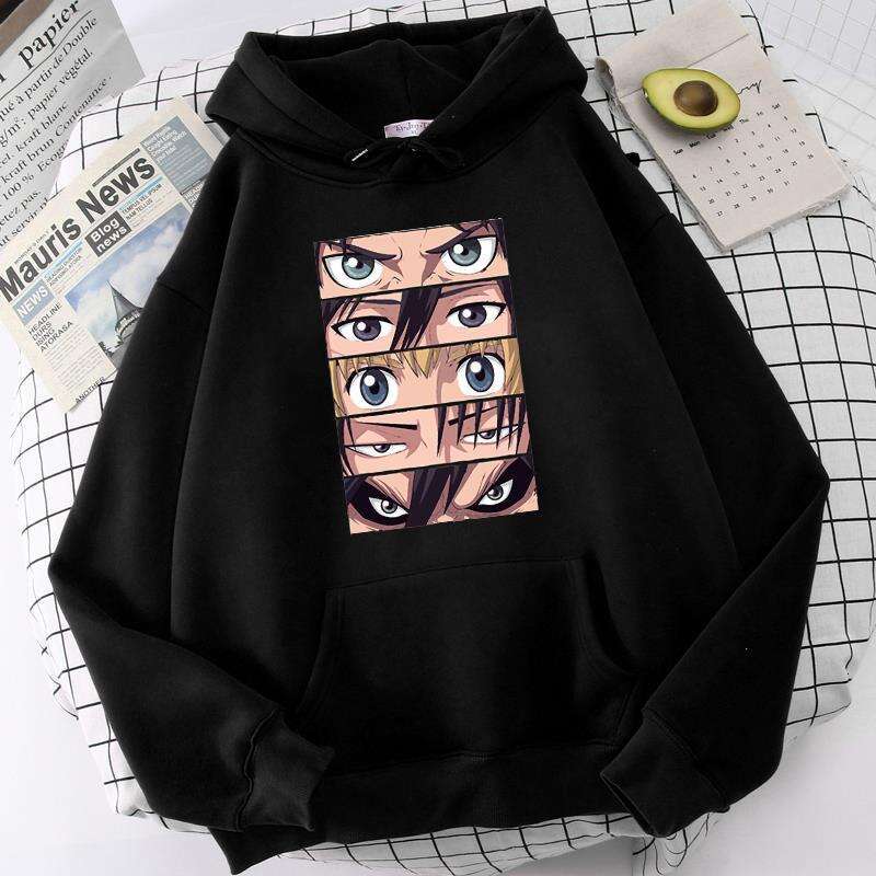 on Attack Titan Yeager Eren Anime Graphic Printed Hooded Plus Size Hoodie Men Women Sweatshirts Haruku Unisex Streetwear