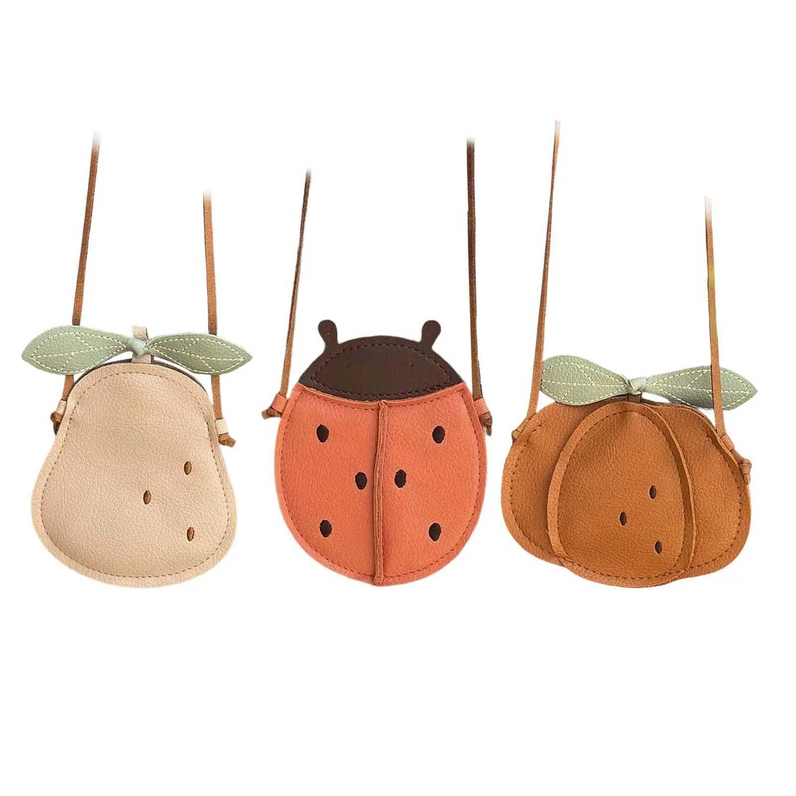 Cute shoulder bag coin wallet mini PU leather handbag childrens shoulder bag messenger cross bag girls wallet W240813