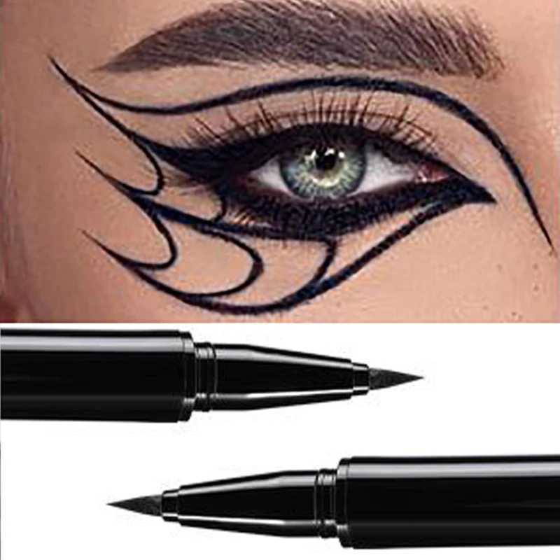 1PC Black Liquid Eyeliner Pen Ultra-fine Eye Liner Tip Long-lasting Quick Drying Anti-sweat Waterproof Smooth Matte Eyeliner Y240813