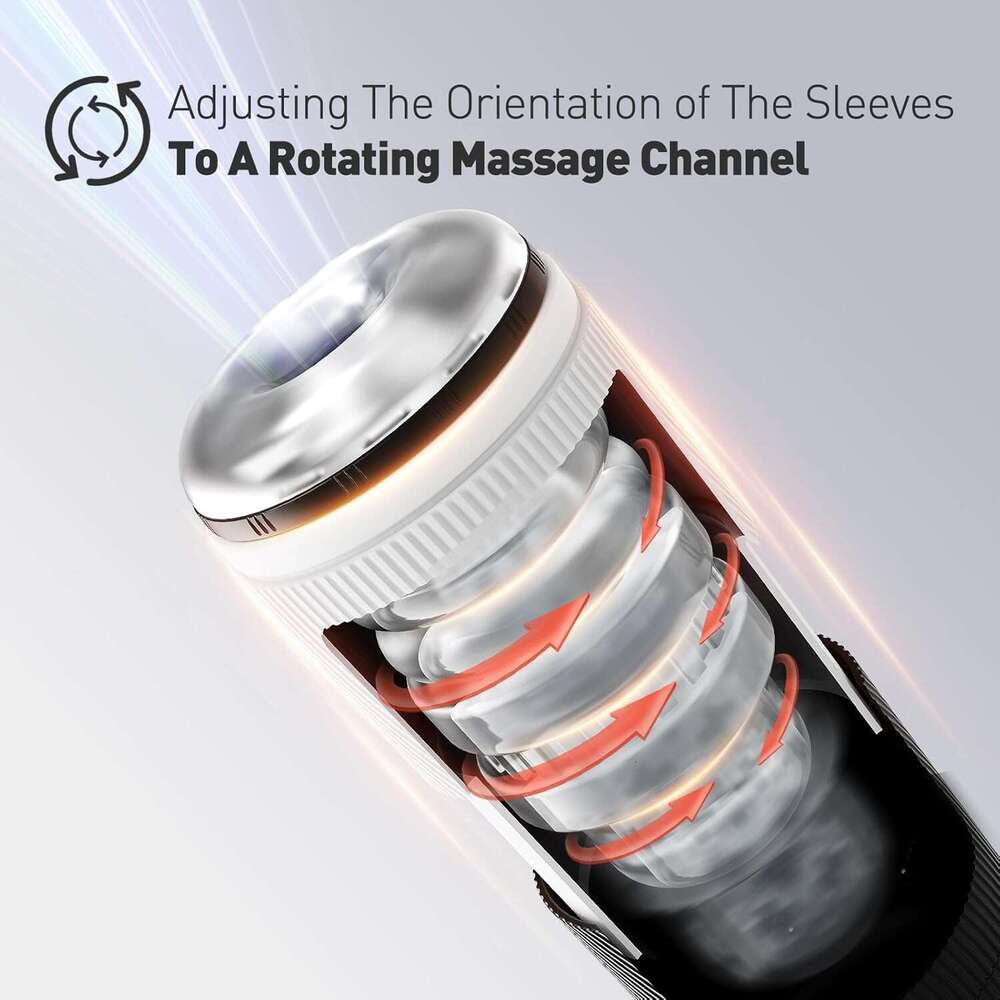 Tracy's Dog Manual Male Masturbator Adult Sex Toys, 2 Massage Channels Penis Stroker, Male Sex Toys Pocket Pussy Sleeve for Men, Masturbation Cup