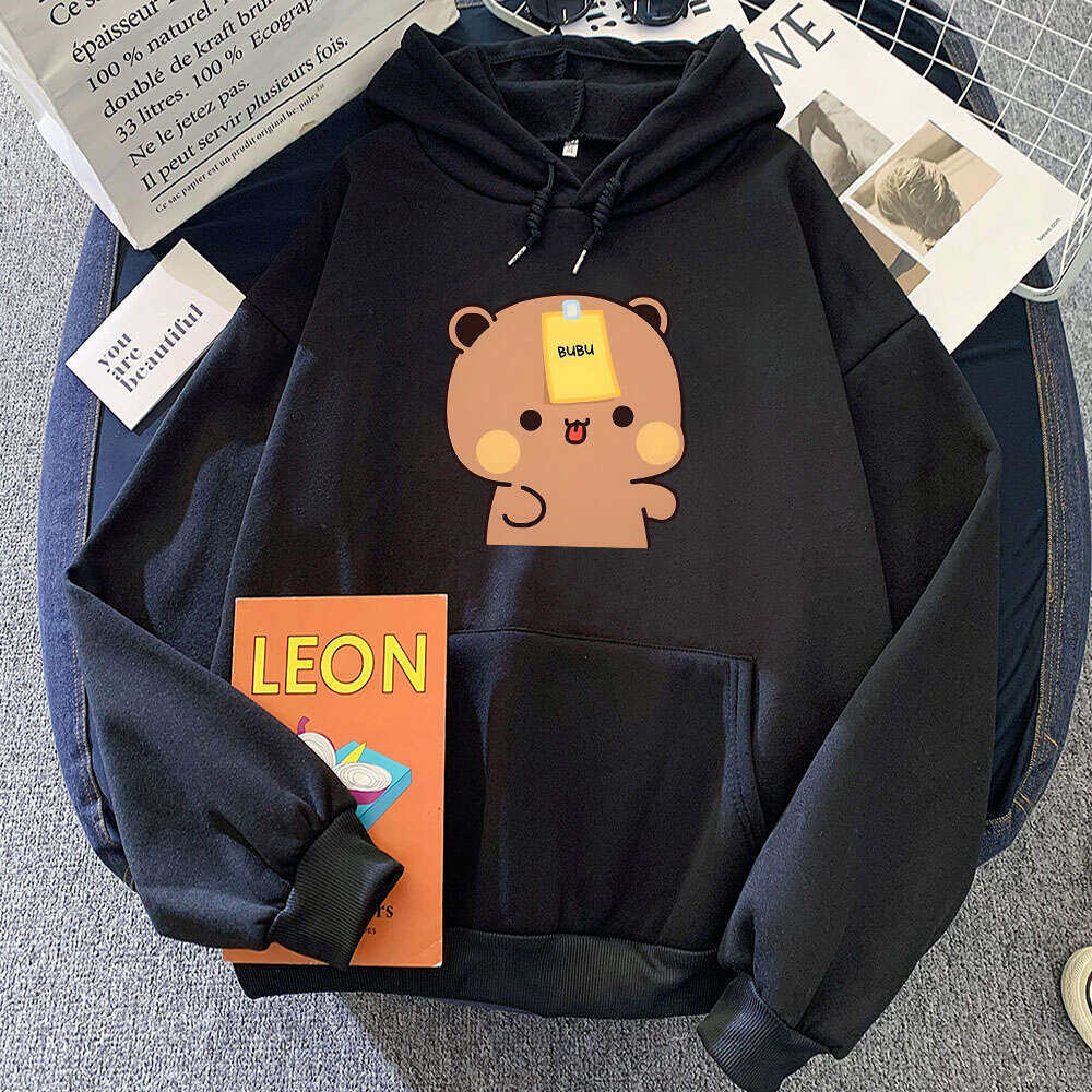 Aesthetic Men Trendy Hoodies Panda Bear Bubu Dudu Cute Print Hoodie Plus Size Sweatshirt Comfortable Personality Pullover