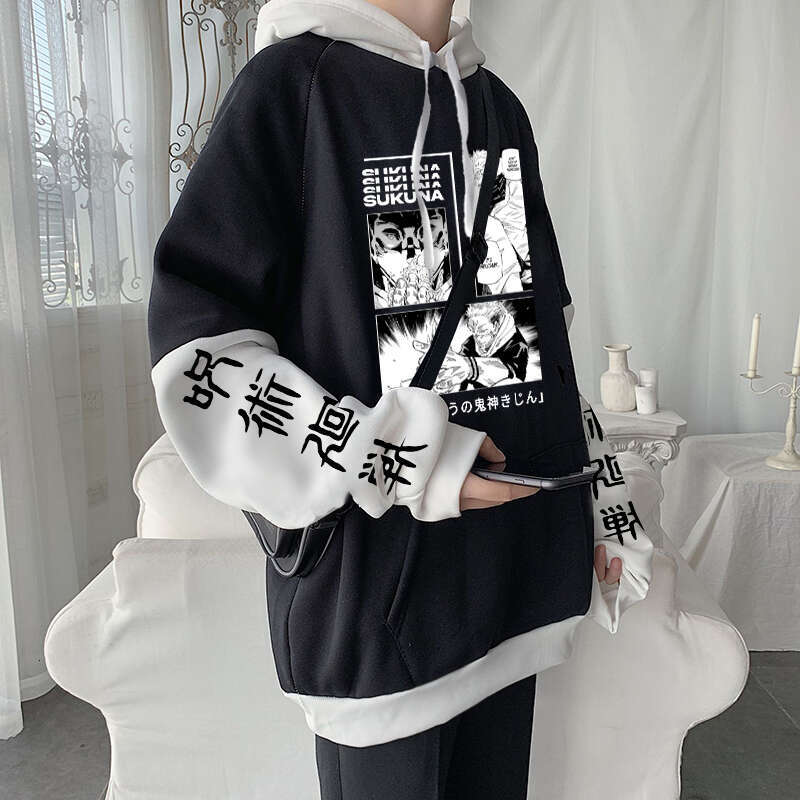 Jujutsu Anime Kaisen Hoodies Gothic Cool Sukuna Ryoumen Manga Haruku Men Plus Size Autumn Winter Long Sleeve Sweatshirts