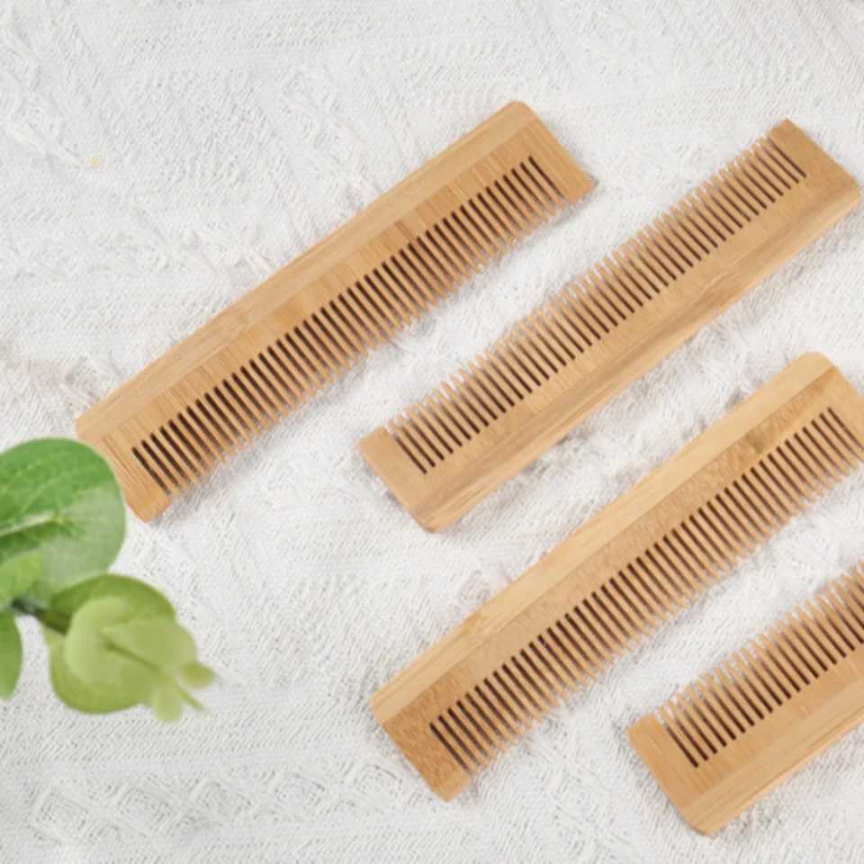 Bamboo and wood comb hair care head massage hair care comb mens hairstyle styling tool anti-static hair brush W240813