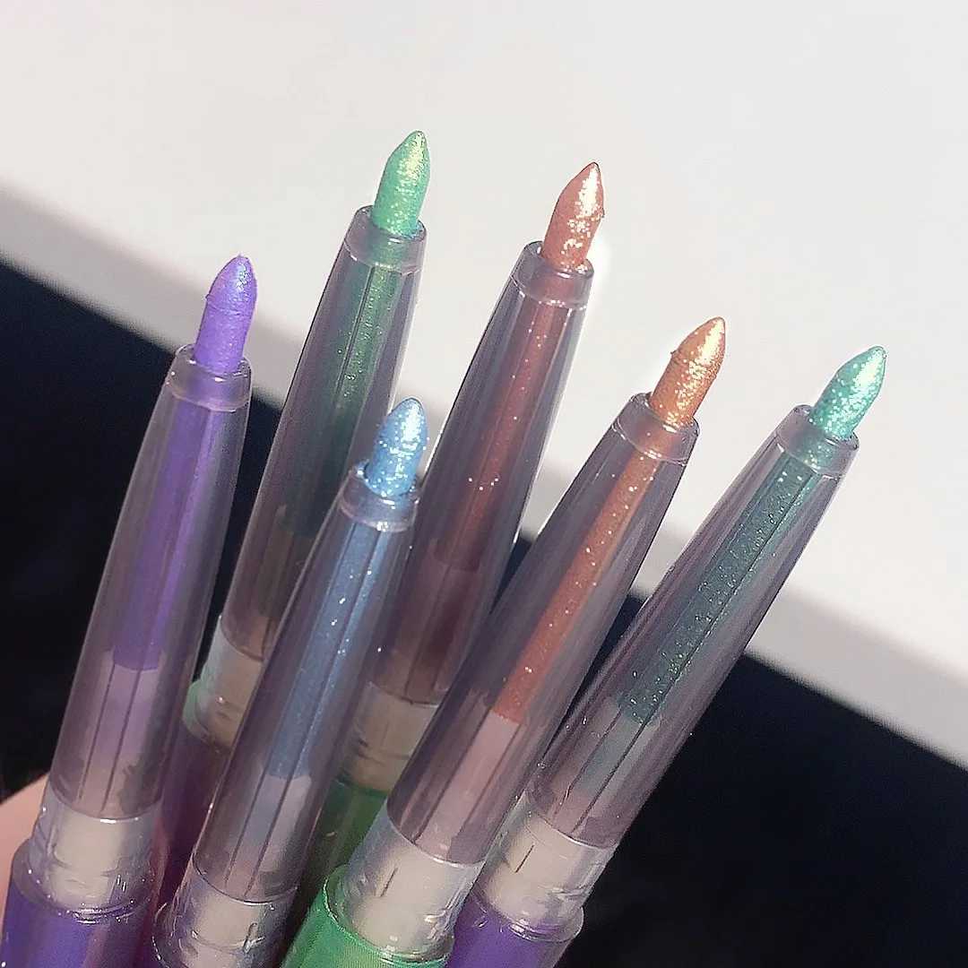 Shiny Chameleon Eyeliner Pencil Green Gold Purple Glitter Eye Shadow Lying Silkworm Pen Waterproof Beauty Cosmetics Women Makeup Y240813