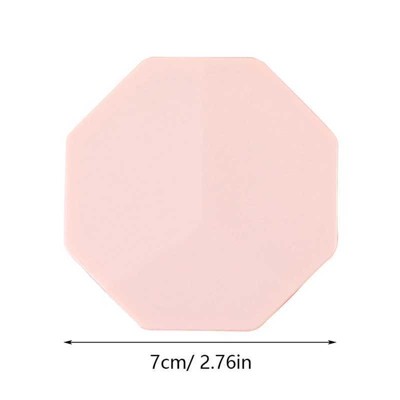 Handheld makeup mirror double-sided mini hexagonal mirror portable pocket folding makeup mirror travel beauty cosmetic tool W240813
