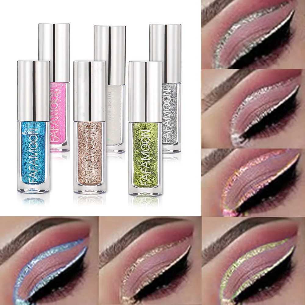 Slim Shiny Eye Liners Eyeshadow Liquid Pencil Pearlescent Silkworm Stick Waterproof Diamond Glitter Sequins Eyeliner Makeup Y240813