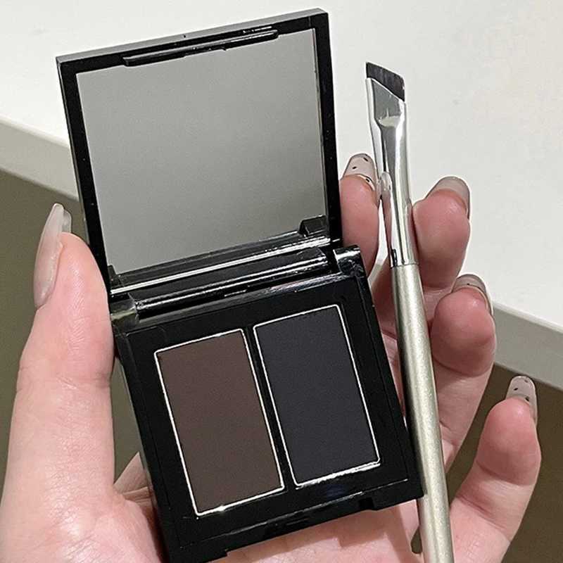 Waterproof Matte Eyeliner Powder Palette Double-color Eyebrow Powder Quick Dry Smooth Black Brown Eye Shadow Makeup Cosmetics Y240813