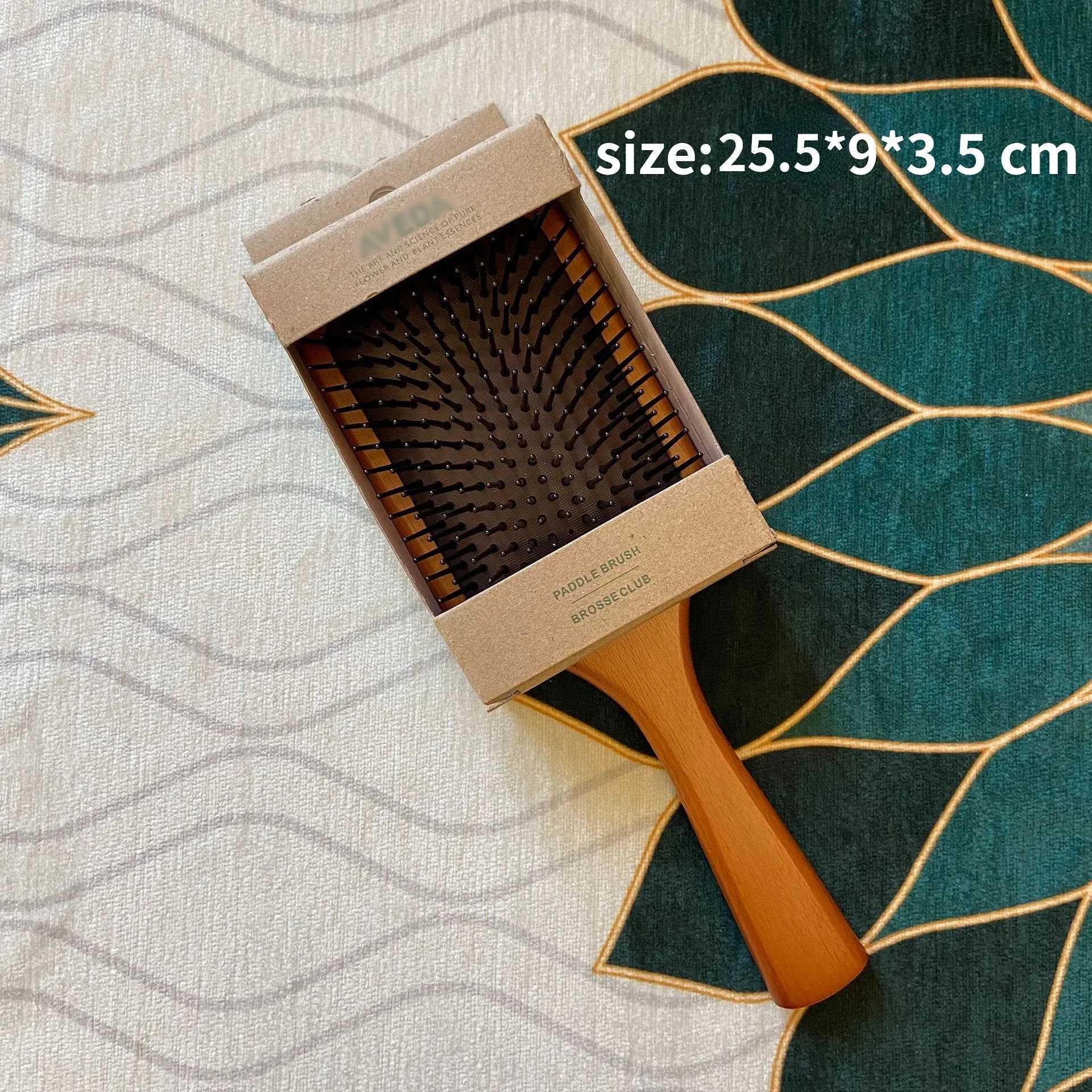 Solid wood air bag wooden comb for hair care with air cushion wooden comb for home massage comb W240813