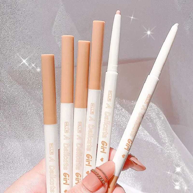 Matte Eyeliner Lying Silkworm Crease Pen Cute Eye Bags Tea Brown Eye Shadow Glitter Waterproof Eyeliner Pencil Cosmetics Makeup Y240813