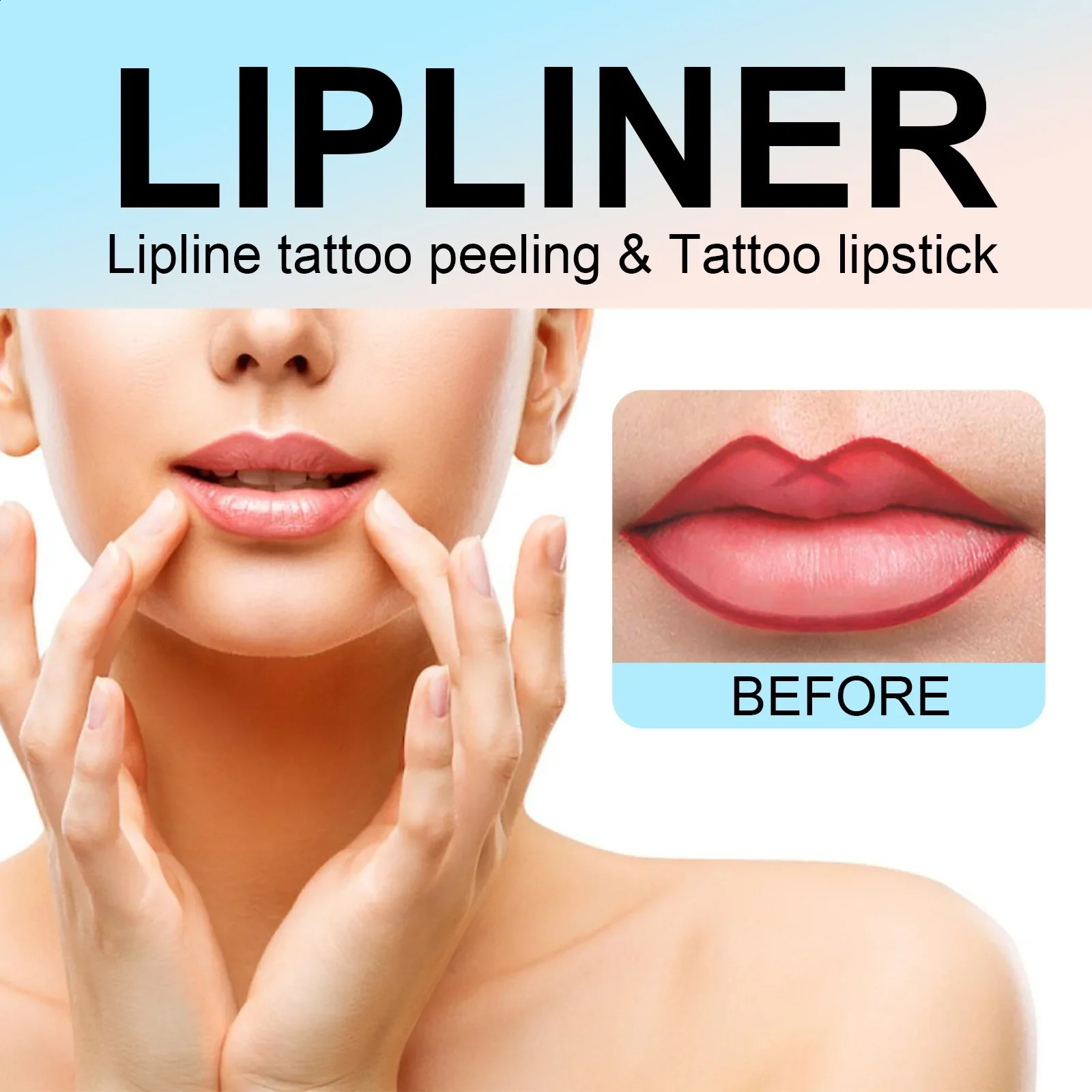 3 Colors Peel Off Lip Liner Tattoo Waterproof Long Lasting Matte Non-Stick Cup Lip Tint Sexy Red Contour Lips Make Up Cosmetics 240814