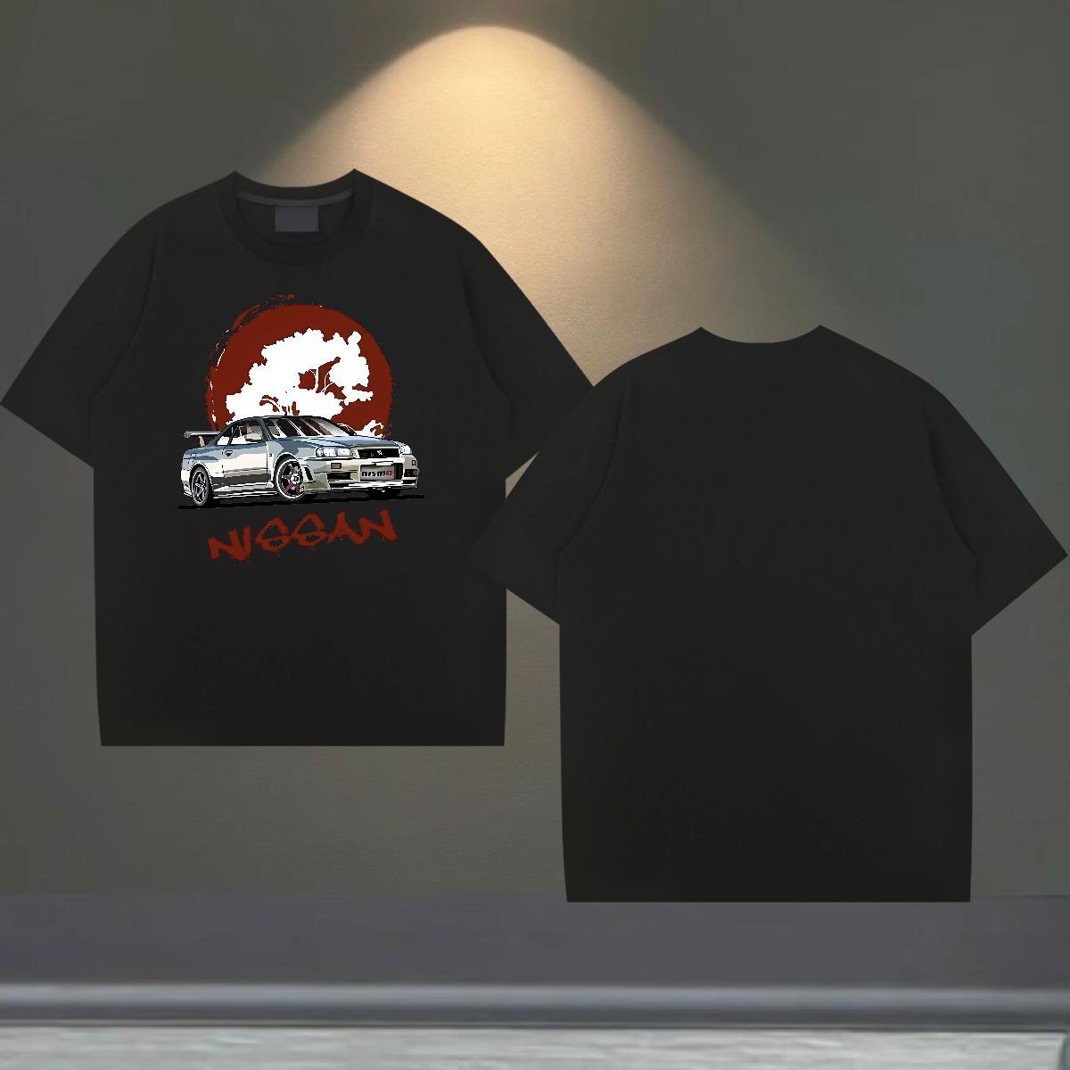 Cool Tshirts Casual 230g Cotton DIY Pure Cotton car Men T Shirts DIY Customized Top Tees