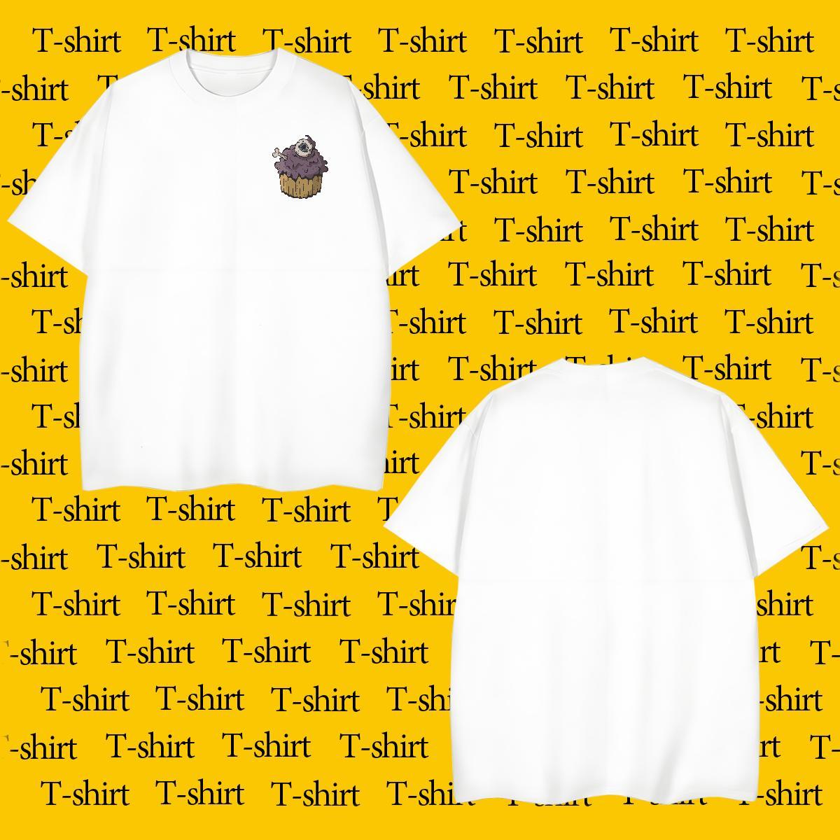 Popular Men T Shirts cake Breathable Soft Beach DIY Printed 230g Pure Cotton Men Tees Fashion Top Tees