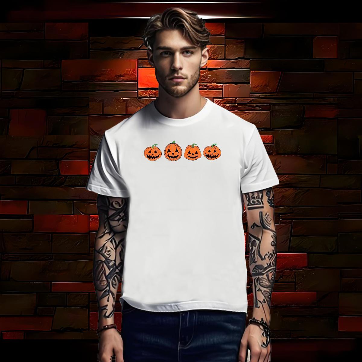 T-Shirts 230g 100% Cotton halloween Daily Wear Crew Neck Oversized Men Tshirts Customized Brand Tees