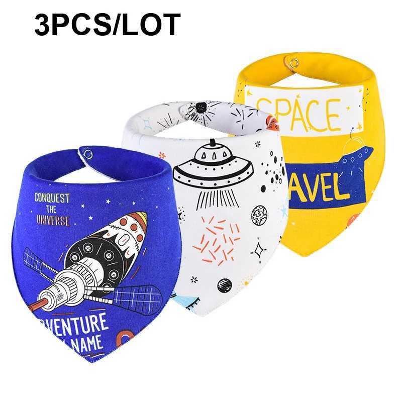 Bibs Burp Cloths 3pcs Organic Cotton Baby Scarf Burp Cloth Bandana Bibs Newborn Baby Boy Infant Girl Toddler Winter Scarf Waterproof Bibs DS9L4812