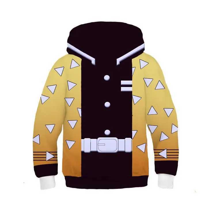 Demon Slayer Blade 3D Printed Hoodies Kids Streetwear Girls boys Children Sweatshirts Long Sleeve Autumn Winter ClothesY240814