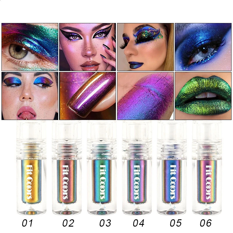 Chameleon Eyeshadow Metallic Shiny Eyeshadow Palette Powder Pigment Professional Eyes Makeup Party Cosmetic Liquid Eyeshadow 240814