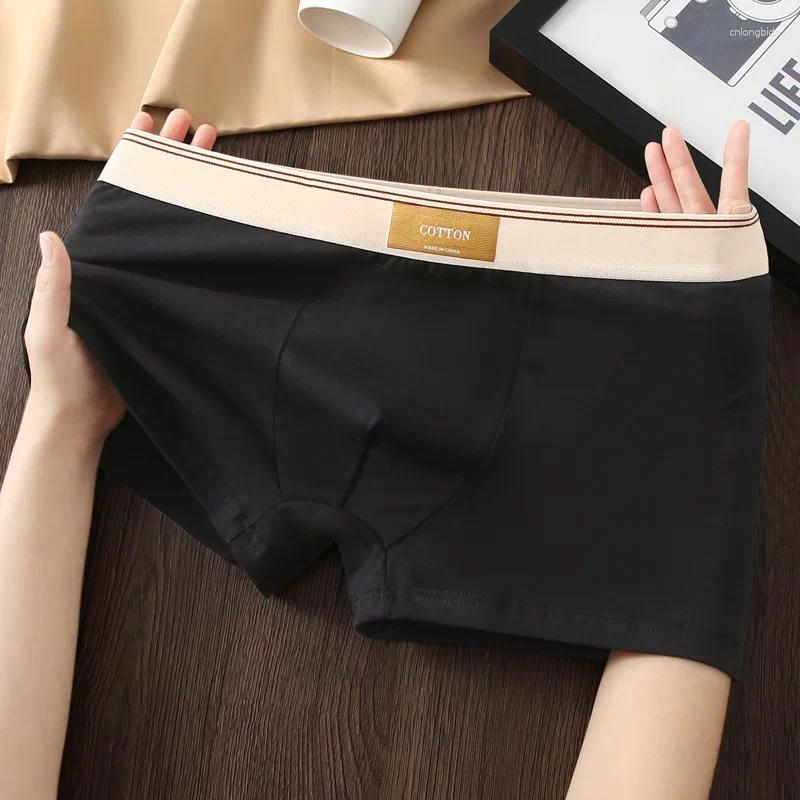 Underpants D.Nale K 3pcs Men Underwear Boxer Shorts Hombre Cotton Panties Man Breathable Sexy Sports Male Comfort Boxers Large