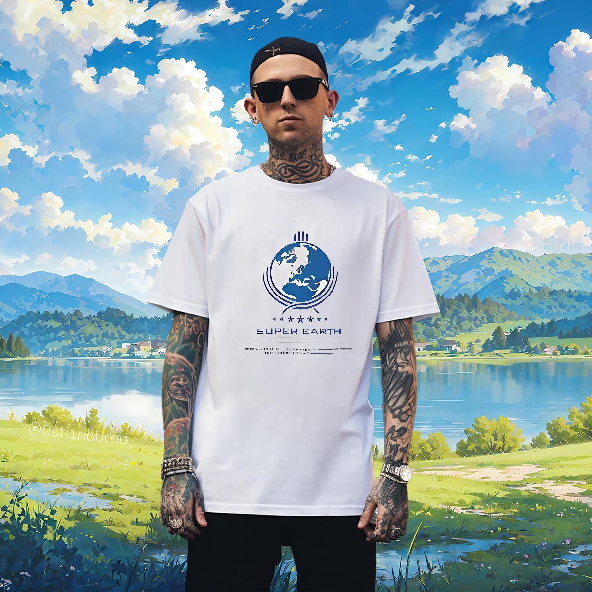 T shirt 230g Pure Cotton letter Casual Short Sleeve Soft Oversized 4XL Men Tees Classic Unisex Tops Shirt