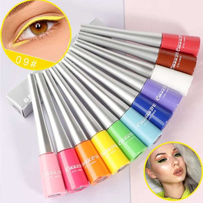 Colorful Sexy Eyeliner Liquid Pencil Waterproof Easy To Wear Make Up Matte Eye Liner Blue Red Green White Gold Brown Eyliner Y240813
